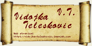 Vidojka Telesković vizit kartica